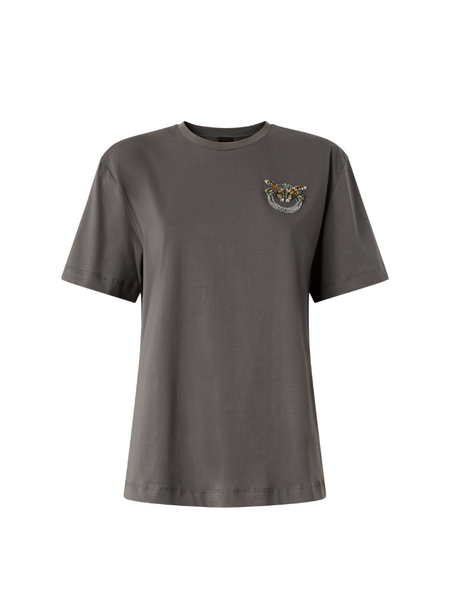 Pinko Strepitoso Rica T-Shirt Jersey - Grey Winter