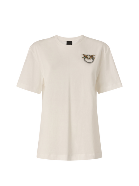 Pinko Strepitoso Rica T-Shirt Jersey - White