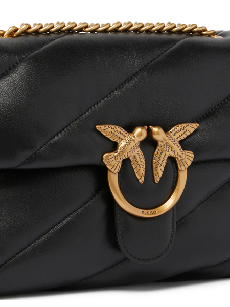 PInko Love Puff Classic CL Sheep Nap Bag - Black/Antique Gold Pinko PInko Love Puff Classic CL Sheep Nap Bag - Black/Antique Gold