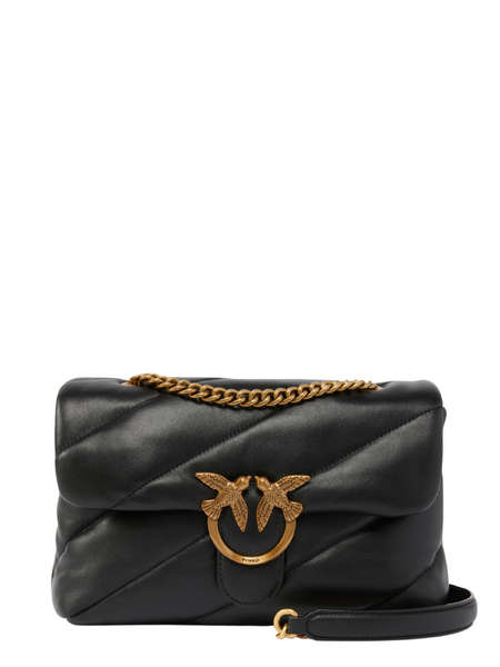 PInko Love Puff Classic CL Sheep Nap Bag - Black/Antique Gold