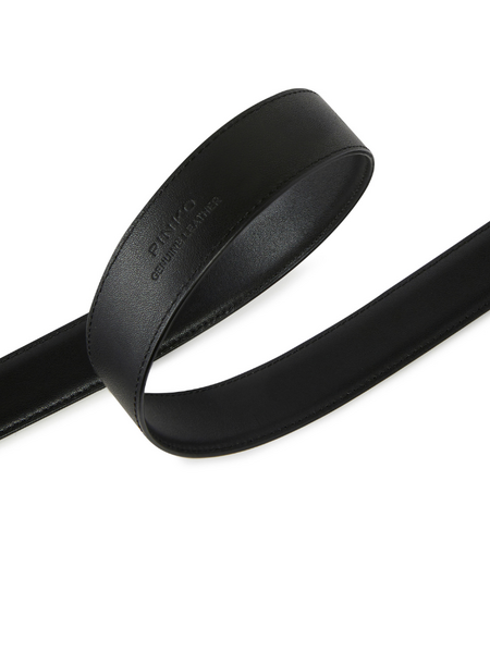 Pinko Love Berry Belt Low Vitello - Black/Antique Gold Pinko Pinko Love Berry Belt Low Vitello - Black/Antique Gold