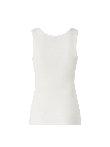 Pinko Pinko Calcolatore Canottiera Costina Top - White