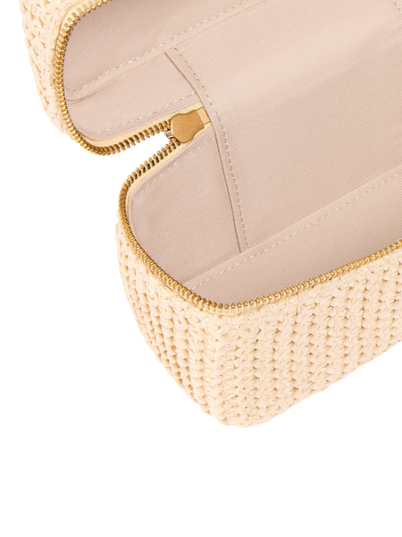 Pinko Pinko Vanity Soft Mini Rafia + Vitel - Rafia/Nero-Antique Gold