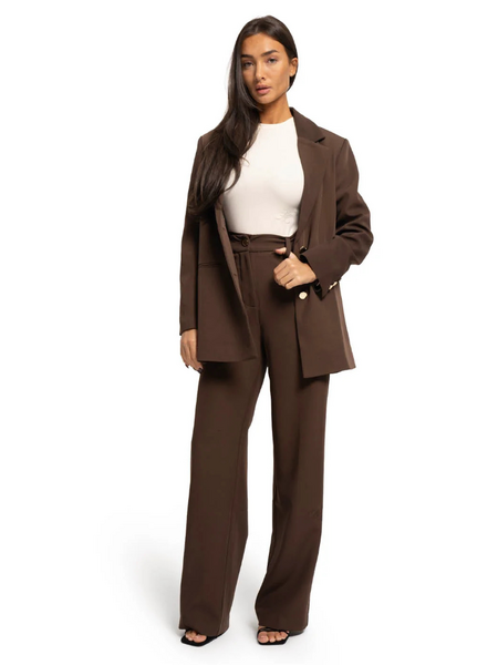 Malelions Women Social Club Pantalon - Chocolate