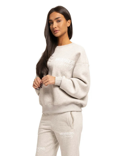 Malelions Malelions Women Members Society Sweater - Grey Melange