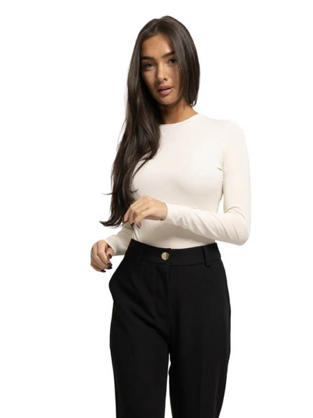 Malelions Malelions Women Crewneck Bodysuit - Cream