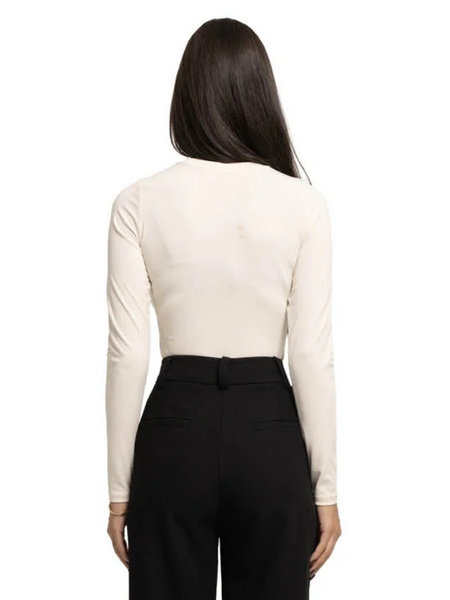 Malelions Malelions Women Crewneck Bodysuit - Cream