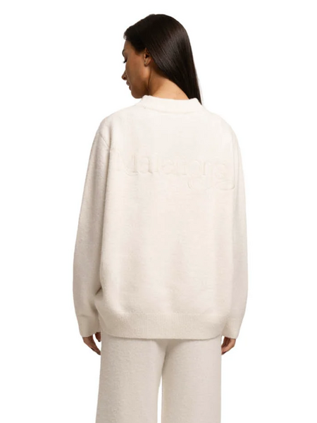 Malelions Malelions Women Oversized Knitted Sweater - Cream