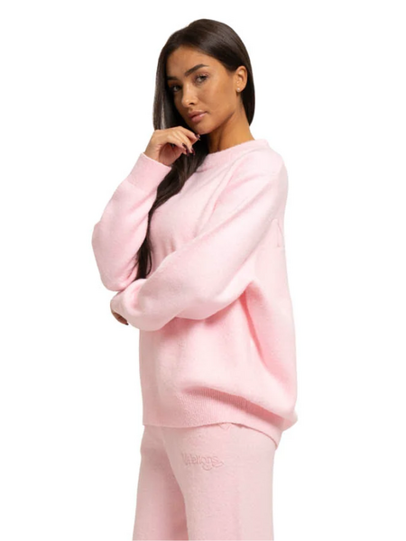 Malelions Malelions Women Oversized Knitted Sweater - Soft Pink