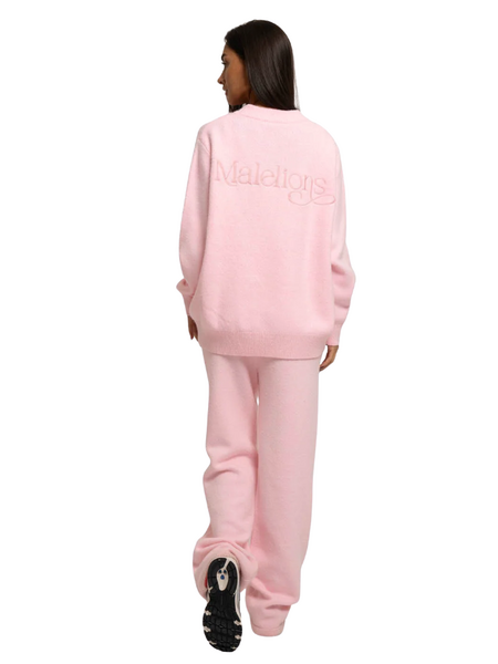 Malelions Malelions Women Knitted Pants - Soft Pink
