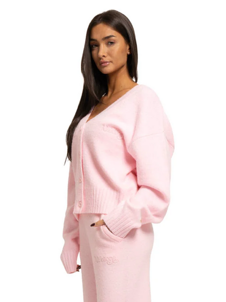 Malelions Malelions Women Oversized Knitted Cardigan - Soft Pink
