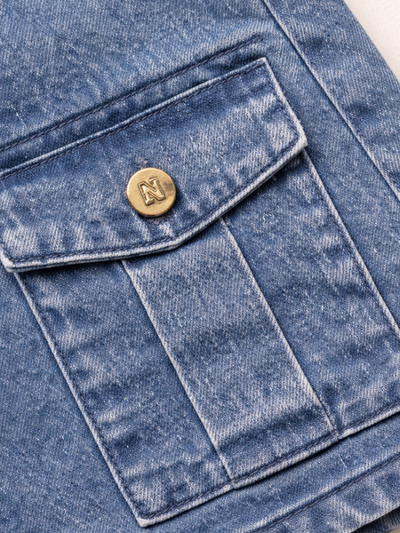 Nikkie Nikkie Piciba Denim Skirt - Light Blue