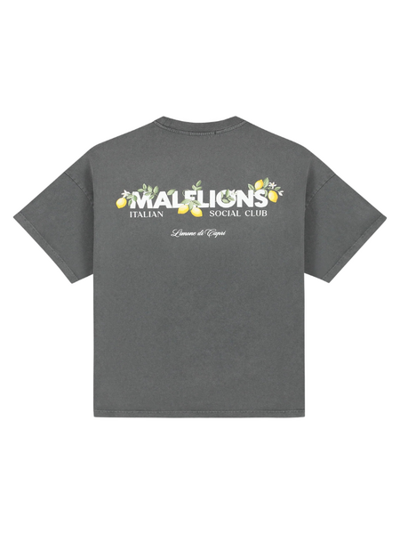 Malelions Women Limone Di Capri Oversized T-Shirt - Acid Wash Malelions Malelions Women Limone Di Capri Oversized T-Shirt - Acid Wash