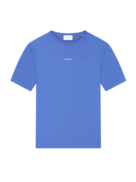 Pure Path Pure Path Essential Logo T-Shirt - Faded Cobalt