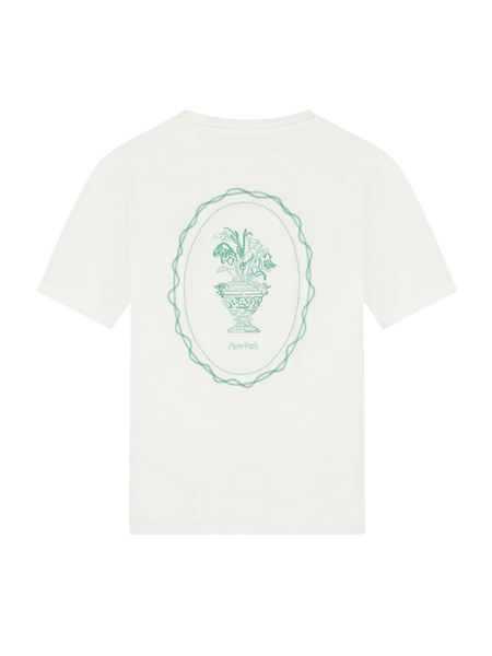 Pure Path Pure Path Embroidered Vase T-Shirt - Off White
