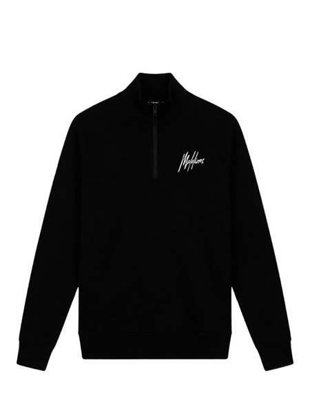 Malelions Malelions Sport Logo Raglan Half Zip Sweater - Black