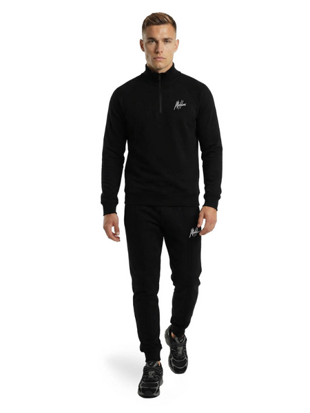 Malelions Malelions Sport Logo Raglan Half Zip Sweater - Black