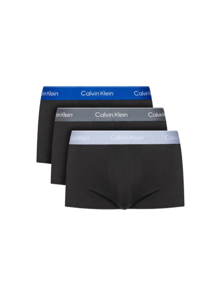 Calvin Klein Relaxed Fit Trunk 3P R9B - Black w/ Royalty WB/Black Calvin Klein Calvin Klein Relaxed Fit Trunk 3P R9B - Black w/ Royalty WB/Black
