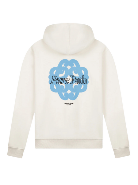 Pure Path Pure Path Bold Emblem Hoodie - Ecru