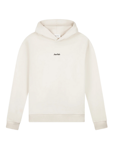 Pure Path Pure Path Bold Emblem Hoodie - Ecru