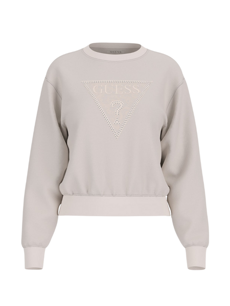 Guess Guess CN Triangle Lace Sweater - Cream White Guess CN Triangle Lace Sweater - Cream White