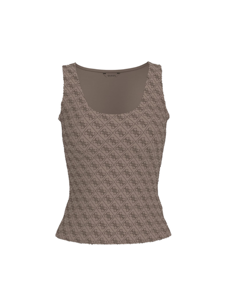 Guess Guess SL 4G Allover Tank Top - Walnut Shell Guess SL 4G Allover Tank Top - Walnut Shell