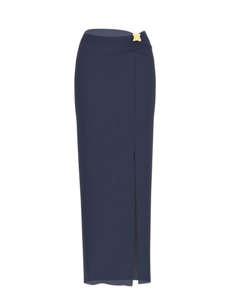 Guess Guess Brigitte Midi Skirt - Blackened Blue