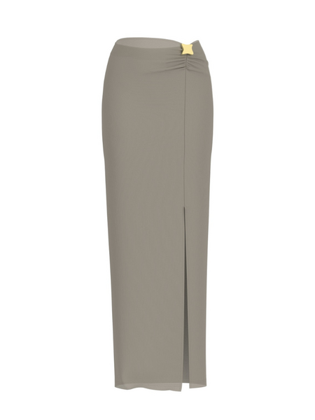 Guess Brigitte Midi Skirt - Regal Brown