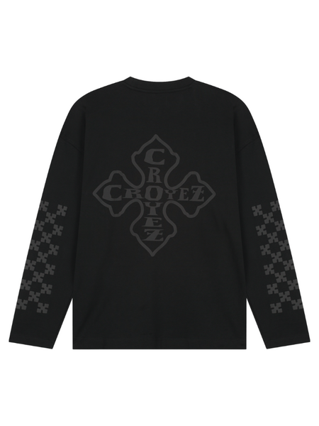 Croyez Women Cross Longsleeve - Vintage Black