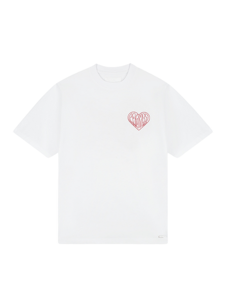 Croyez Croyez Stitched Heart T-Shirt - White