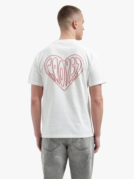 Croyez Croyez Stitched Heart T-Shirt - White