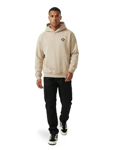 Malelions Gothic Tile Hoodie - Light Taupe