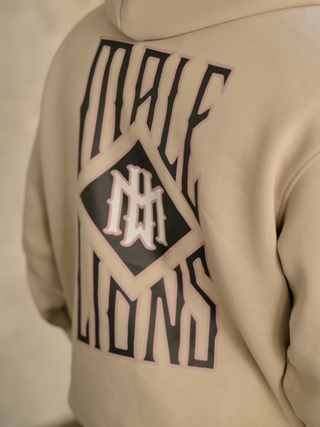 Malelions Malelions Gothic Tile Hoodie - Light Taupe