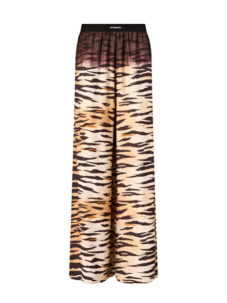 Pinko Persy Pantalone Twill Stampa A - Multicolour: Black/Beige Pinko Pinko Persy Pantalone Twill Stampa A - Multicolour: Black/Beige