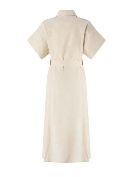 Pinko Alesha Abito Cotone Fluido - Beige G. Maroso Pinko Pinko Alesha Abito Cotone Fluido - Beige G. Maroso