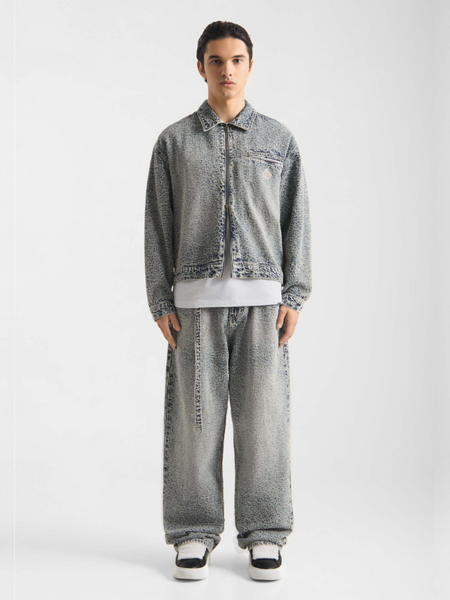 Don't Waste Culture Querine Jacket - Mid Blue Don't Waste Culture Don't Waste Culture Querine Jacket - Mid Blue