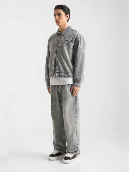 Don't Waste Culture Querine Jacket - Mid Blue Don't Waste Culture Don't Waste Culture Querine Jacket - Mid Blue