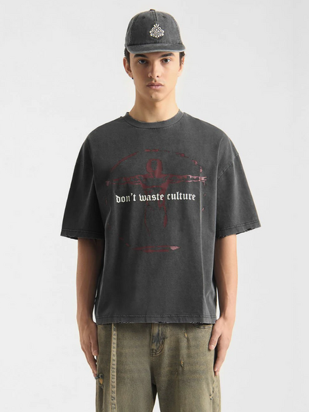 Don't Waste Culture Don't Waste Culture Veyric T-Shirt - Washed Black Don't Waste Culture Veyric T-Shirt - Washed Black