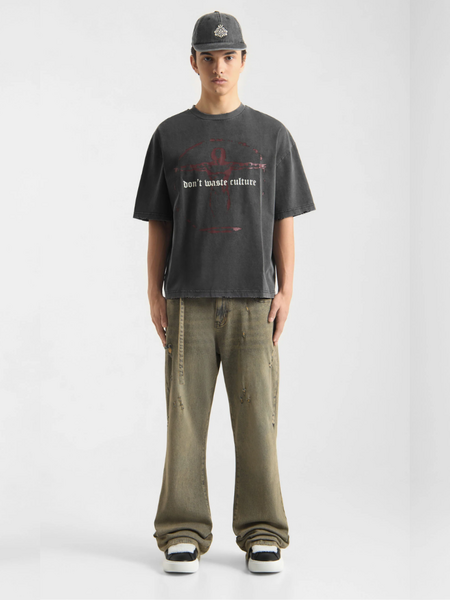 Don't Waste Culture Don't Waste Culture Veyric T-Shirt - Washed Black