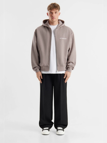 Don't Waste Culture Don't Waste Culture Ale Zip Hoodie - Warm Grey