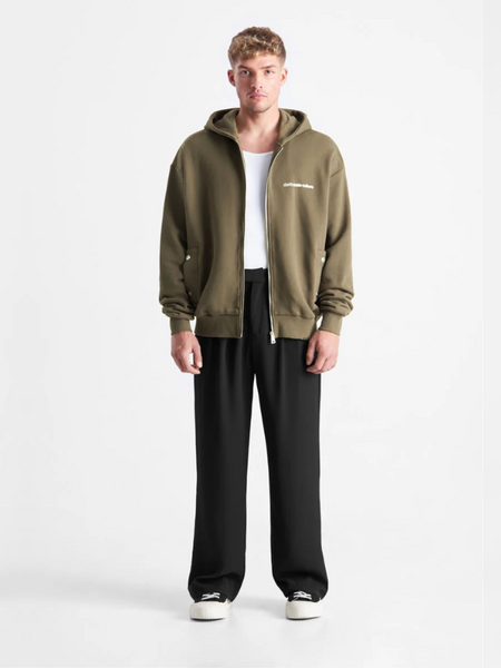 Don't Waste Culture Don't Waste Culture Ale Zip Hoodie - Khaki