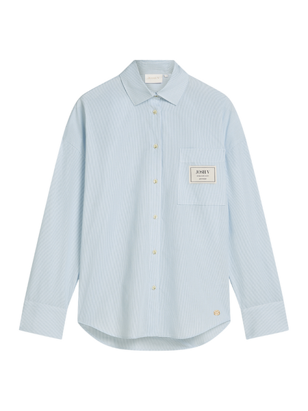 Josh V Neveah Blouse - Fresh Blue Stripe Josh V Josh V Neveah Blouse - Fresh Blue Stripe
