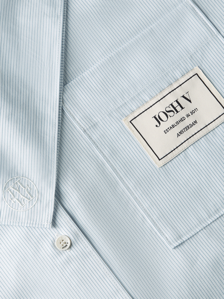 Josh V Neveah Blouse - Fresh Blue Stripe Josh V Josh V Neveah Blouse - Fresh Blue Stripe