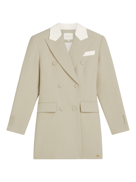 Josh V Vana Blazer Dress - Ecru Melange