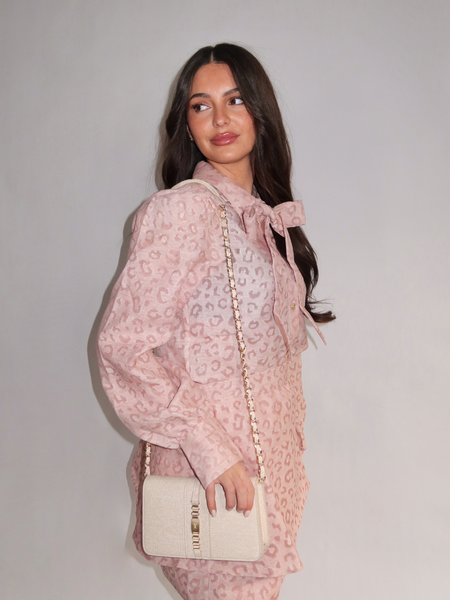 Nikkie Pragues Leopard Dress - Blush Nikkie Nikkie Pragues Leopard Dress - Blush