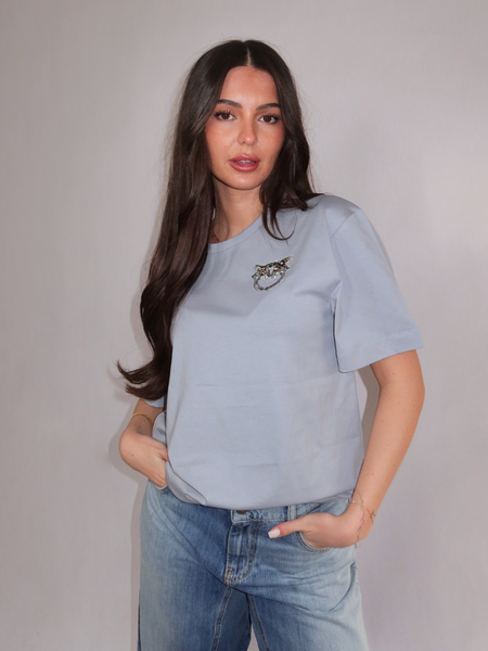 Pinko Pinko Strepitoso Rica T-Shirt Jersey - Azzuro Arona