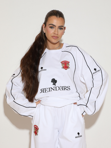 Reinders Lymee Baseball Long Sleeves - White