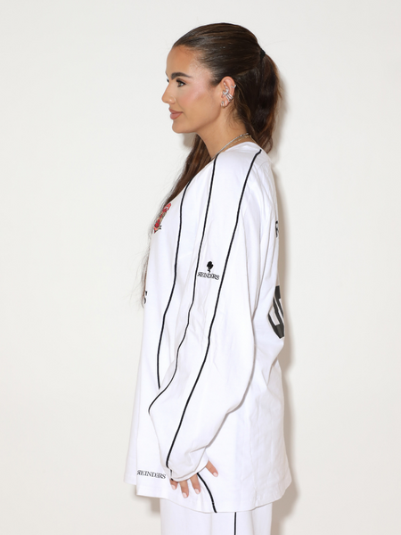 Reinders Reinders Lymee Baseball Long Sleeves - White