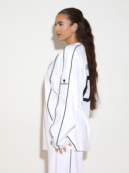 Reinders Reinders Lymee Baseball Long Sleeves - White