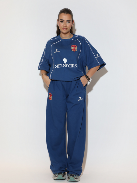 Reinders Reinders Lymee Baseball Short Sleeves - Navy Peony